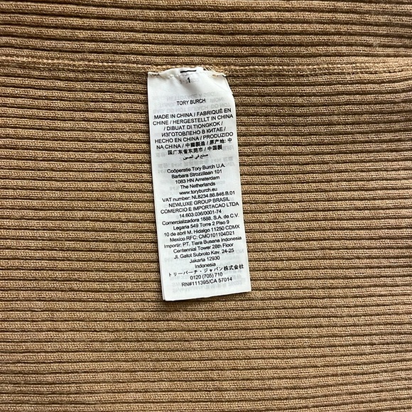 Tory Burch Ribbed Cardigan, Logo Buttons, XS - Picture 5 of 7